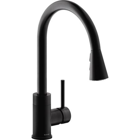 ELKAY Avado Single Hole Kitchen Faucet, Pull-down Spray, Matte Black LKAV3031MB